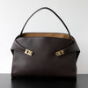 Luxury Genuine Leather Tote Bag for Women, Large Capacity, Top-Grain Cowhide, Handheld Shoulder Bag, HUG Style