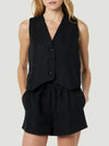 Fashionable women's clothing temperament versatile vest top set for women