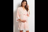 Elegant Solid Color Maternity Lace Patchwork Cardigan – 3/4 Sleeve Lace-Up Pregnancy Top for Women (EU & USA Trend)