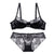 Sexy Bra Ultrathin Underwear Set Plus Size C D Cup Women Transparent Bra Sets Lace Embroidery Lingerie Gray Brassiere