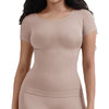 Corset Seamless Waist Shaping Short Sleeve Shapewear T-Shirt