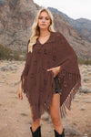 Tassel Hem Knit Cover Up