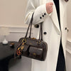 Korean-style Retro Shoulder Bag Fashion Trendy Casual Boston Bag Stylish Bowling Bag