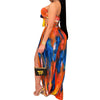 European & American Summer Style Printed Sexy Tube Top Two-Piece Set for Women