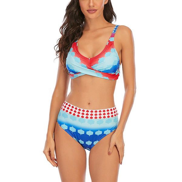 Luxury Colorful Printed Swimwear – Soft Cup Wire-Free One Piece | AYEMOSH
