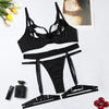 New Women’s Sexy Fun Suit with Cross & Complex Straps – Ins Style