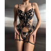 Luxury Red Lace Lingerie Set for Women – Elegant Corset Style with Garter Details