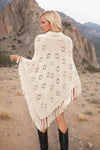 Tassel Hem Knit Cover Up
