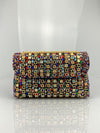 New Elegant Evening Dress Style Brooch-Adorned Clutch Bag with Rhinestones Chain Strap and Cheongsam Design for Formal Occasions