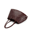 Trendy Retro Large Capacity Handbag Pure Handmade Woven Maternity Bag Commuter Shoulder Tote Bag