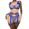 Sexy Mesh Lingerie Set with Bowknot Binding – Erotic Underwear for Women