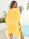 Women's loose beach vacation sun protection jacket bikini top and cover up shirt
