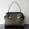 Luxury Genuine Leather Tote Bag for Women, Large Capacity, Top-Grain Cowhide, Handheld Shoulder Bag, HUG Style