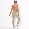 Striped Sports Suits Gym Training Yoga Leggings Sets Women Tracksuits Fitness Outfit Running Workout Sets