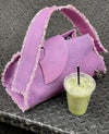 Fashion Trimmings Denim Women Handbags Designer Wide Strap Shoulder Bag Luxury Blue Armpit BagsSmall Tote Female Purse