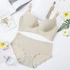 High-End Romantic Bra Set for Women – Striped Push-Up Seamless Lingerie Set