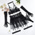 Sexy lingerie lace see through mesh sexy fluffy skirt six piece set for women