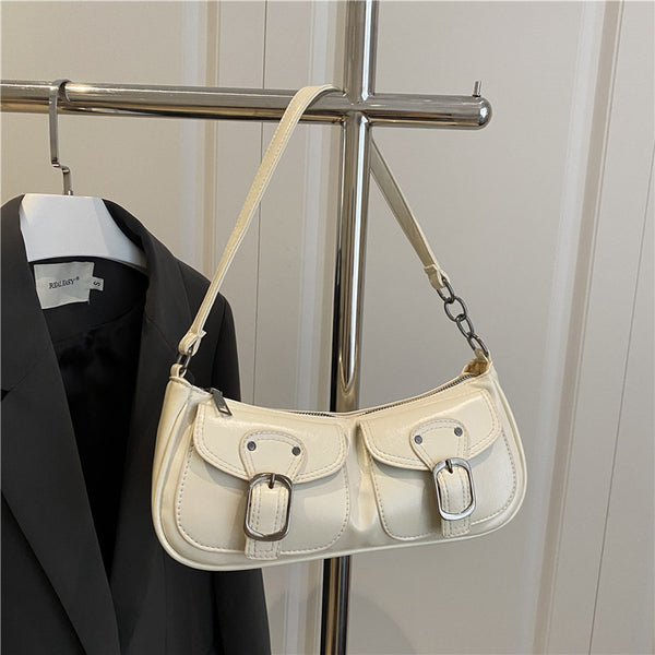 style Commute Mini Bag Simple Casual Shoulder Crossbody Square Bag Small&