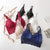 Lace Sexy Lingerie Wireless Bra For Women Padded Push Up Bralette Female Brassiere Summer Soft Backless Fashion Bras Underwear