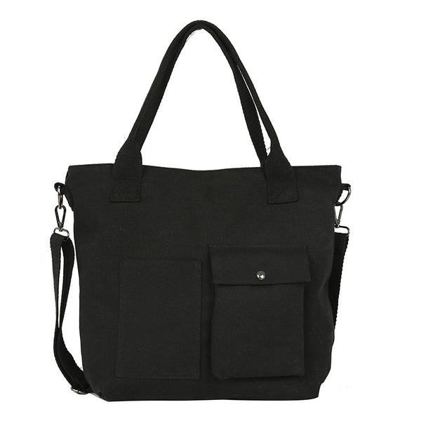 Women's Bag Cross Shoulder Canvas Bag Women's Single Shoulder Handheld Bag Japanese Simple Art