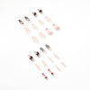 Girl Black Flame Y2K Style Wearing Nail Products Nail Patch Nail Patch Removable Nail Piece Fake Nail