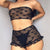 Mesh Sheer Bra & Briefs Set for Women – Sexy Lace Ruffle Lingerie Nightwear