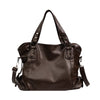 Large Capacity Soft Leather Tote Bag - Simple and Casual Shoulder/Crossbody Bag