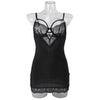 Sexy lingerie, lace hollow suspender, hip hugging, romantic sleepwear