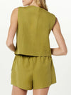 Fashionable women's clothing temperament versatile vest top set for women