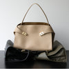 Luxury Genuine Leather Tote Bag for Women, Large Capacity, Top-Grain Cowhide, Handheld Shoulder Bag, HUG Style