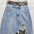 Autumn New Cowboy Leopard Print Splice Two-Piece Slimming Half Skirt for Women – Spicy Girl Style