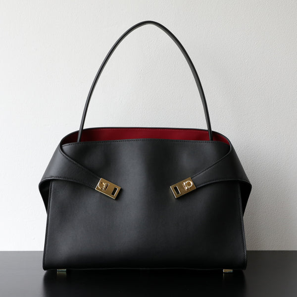 Luxury Genuine Leather Tote Bag for Women, Large Capacity, Top-Grain Cowhide, Handheld Shoulder Bag, HUG Style