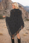 Tassel Hem Knit Cover Up
