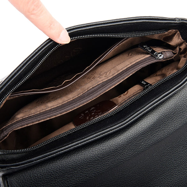 Messenger Luxury WomenBag Leather Shoulder Bags Shopper Casual Top-handle Ladies Handbag Travel Tote Crossbody Bag