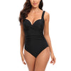 Women's Swimsuit Sexy ConcealingSlimming Shoulder Strap Pure Color Swimwear
