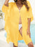 Women's loose beach vacation sun protection jacket bikini top and cover up shirt