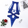 New sexy women's rope and hollow hanging neck jumpsuit, sexy lingerie