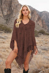Tassel Hem Knit Cover Up