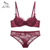 Femal Intimates Lingerie Set Gather Adjustable Underwear Women Lace Bra Set Push Up Bra And Panty ABC Cup Bra Briefs