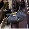 Vintage Distressed Padlock Bag Fashionable Handheld Crossbody Bag for Women