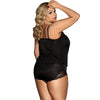 Sexy Black Strap Romper Sleepwear for Women – Comfortable Lingerie One-Piece Plus Size Nightwear