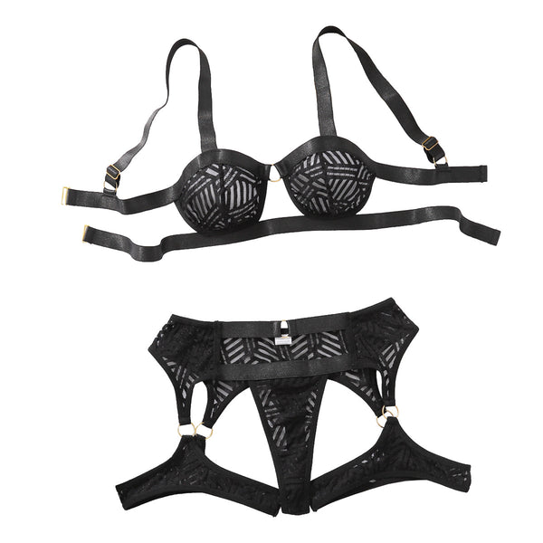Sexy Backless Shapewear Lingerie Set for Women – Two Piece Split Design, Body Shaping Intimates