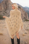 Tassel Hem Knit Cover Up