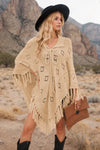 Tassel Hem Knit Cover Up