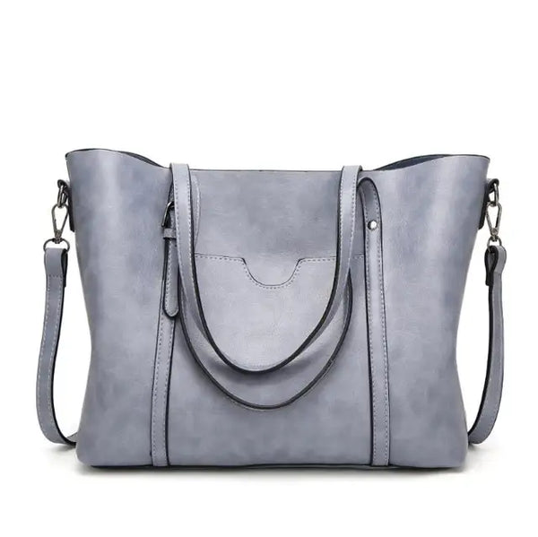 Women bag Oil wax Women's Leather Handbags Luxury Lady Hand Bags With Purse Pocket Women messenger bag