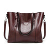Women bag Oil wax Women's Leather Handbags Luxury Lady Hand Bags With Purse Pocket Women messenger bag