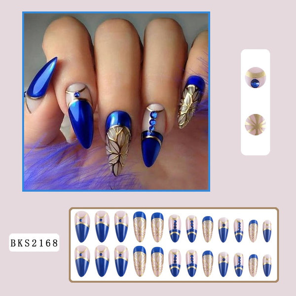 Spring Nails Press On | Floral Pastel Nail Set for Women | Reusable False Nails USA Trend 2026