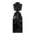 New Women’s Black Sexy Dress with Stand-Up Collar – Backless Hip-Length Mid Skirt