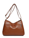 PU Leather Multi Pockets Shoulder Bag