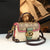 Leather Small Square Bag for Women, Fashionable Magenta Color, Handheld Mini Bag, Elegant and Stylish, Shoulder Crossbody Bag